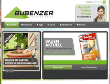 Tablet Screenshot of bubenzer-baustoffe.de